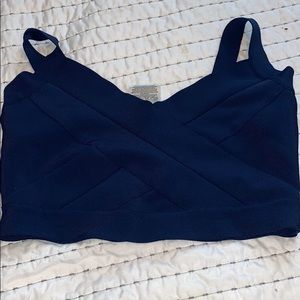 BCBGMaxAzria Tops - Navy blue crop top BCBGMaxAzria Tops - Navy blue crop top